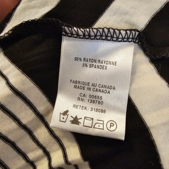 Black and White Addition-Elle Women's Long Striped Sleeveless Maxi Dress - Picture 9 of 10